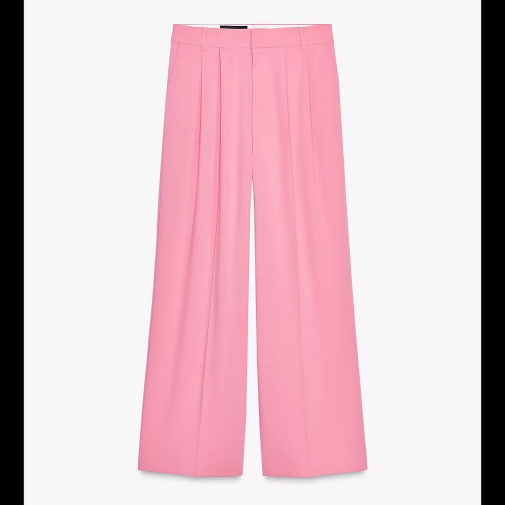 Zara Vibrant Pink Women's Trousers - Picture 2 of 3